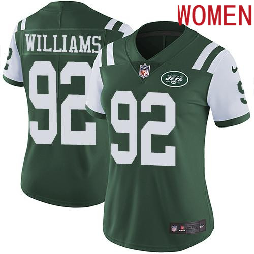 2019 Women New York Jets 92 Williams green Nike Vapor Untouchable Limited NFL Jersey